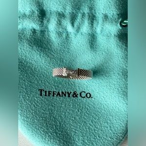Tiffany & Co. Mesh Ring w/diamonds